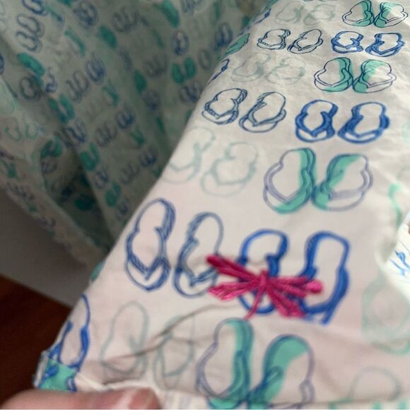 Talbots Button down collared long sleeve Top/Blouse Sandals Flip Flops 🩴 - Picture 4 of 6